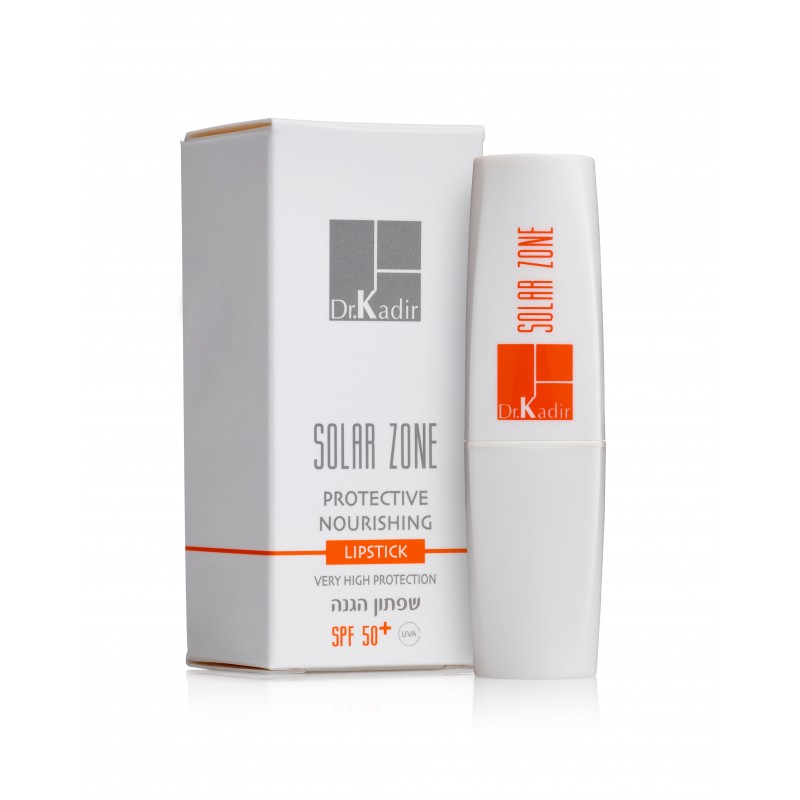 Защитная гигиеническая помада SPF 50 - Nourishing Protective Lipstick SPF 50, 4,5 гр. Dr.Kadir-Защитный крем с тоном SPF 50 - Solar Zone Protective CC Cream SPF 50, 75 мл.